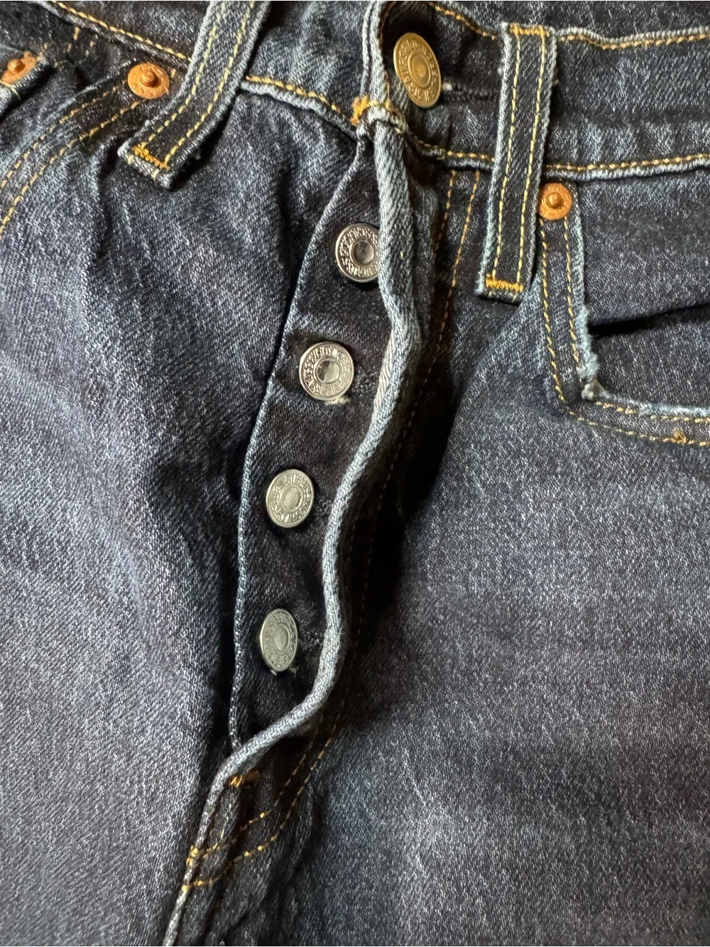 Levi’s 501S Jeans Button Fly 27X30 - Picture 3 of 8